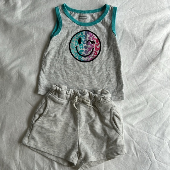 2 piece tank top and short set for baby girl 12M - Picture 2 of 7